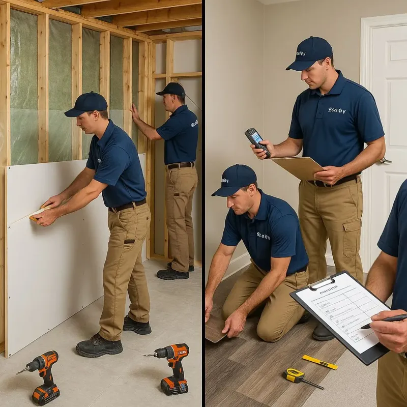 Repairs and Reconstruction process in Fellsburg, PA